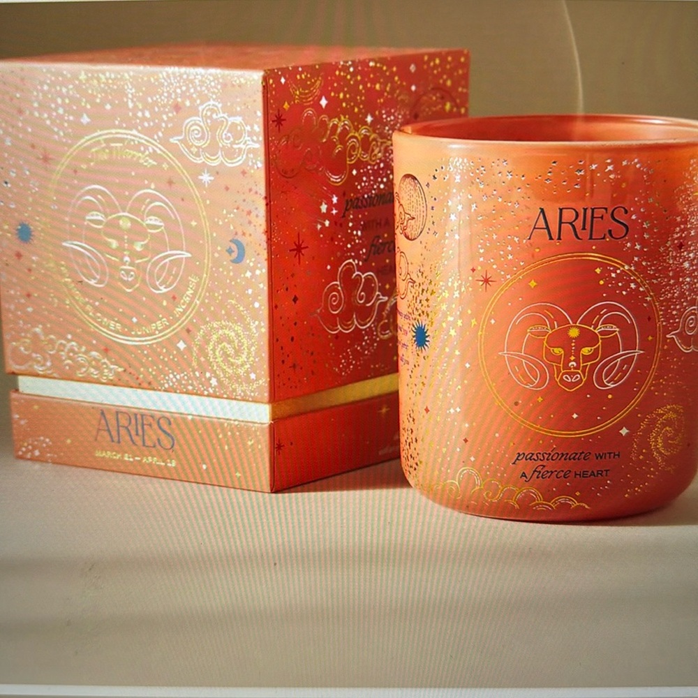 Anthropologie Aries Boxed Candle